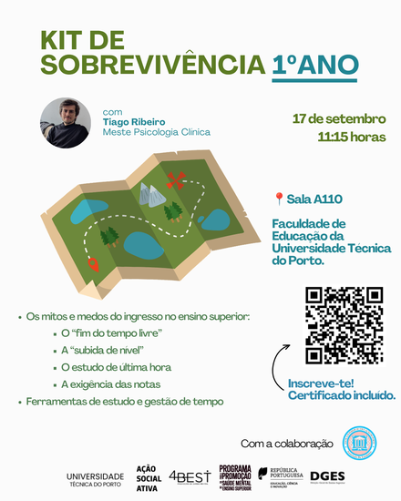 Kit de Sobrevivência – 1.º Ano: iniciativa dirigida a novos estudantes da Faculdade de Educação